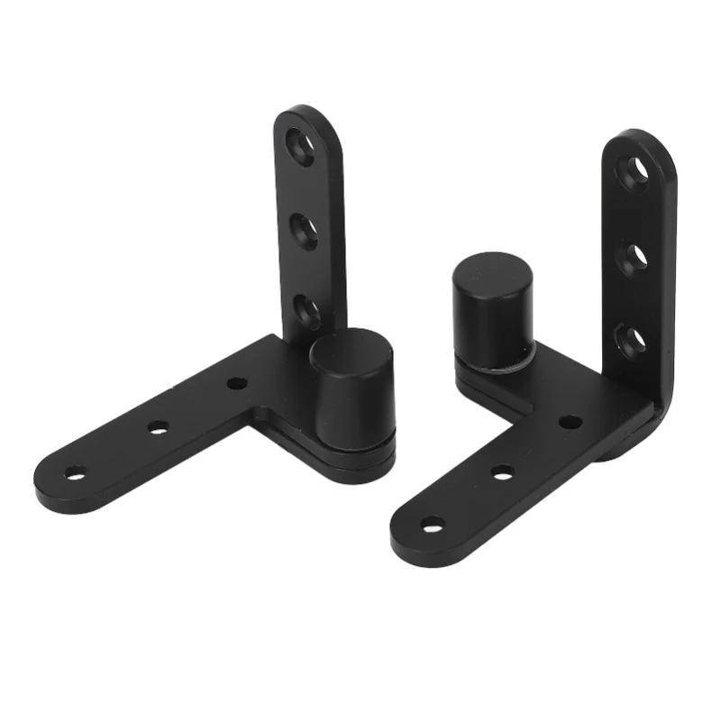 Left Right Door Hinge Kit Stainless Steel 130LBS 270 Degree Rotating Door Hinge Set For Cabinets Gates Black