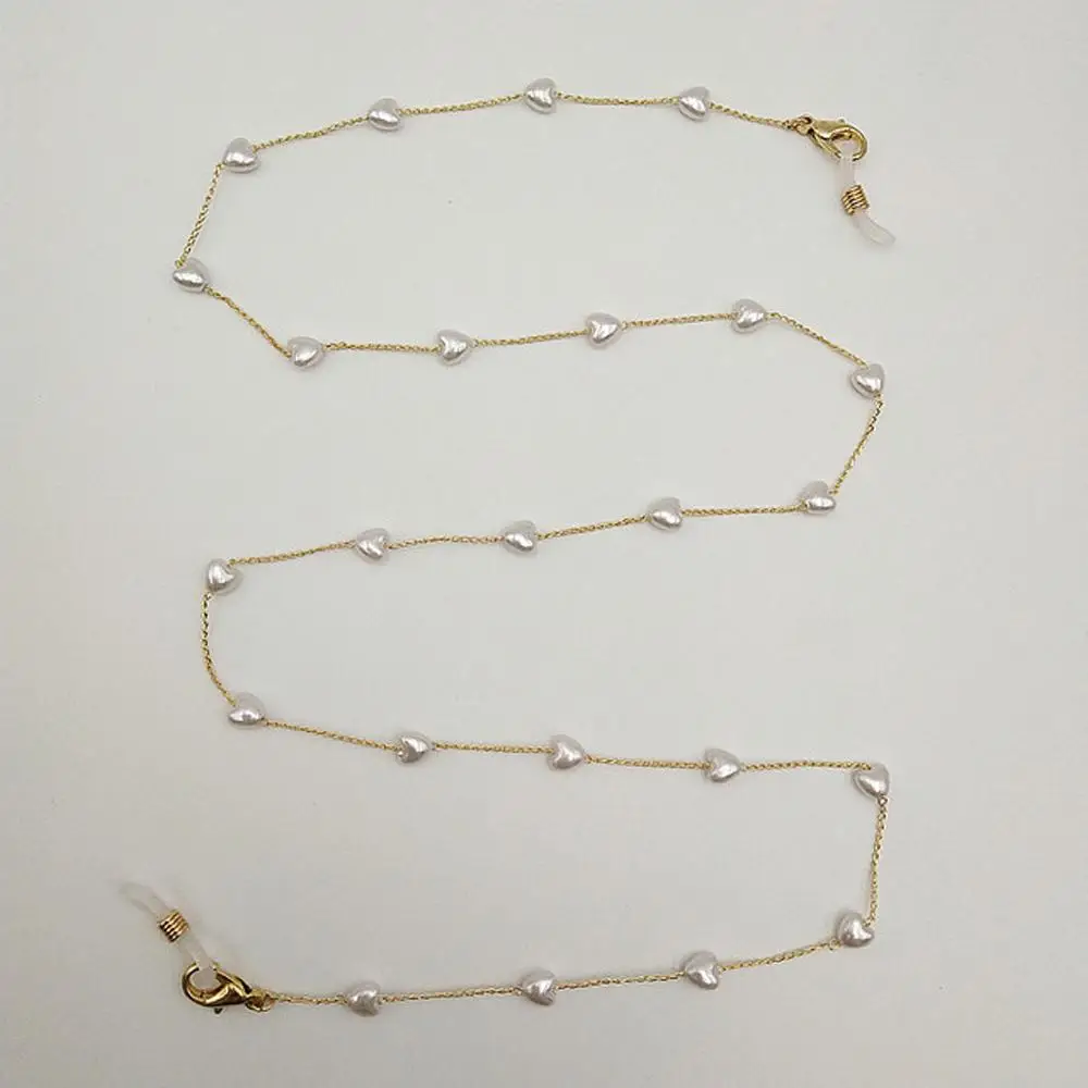 

Straps Mask Cord Holders Eyewear Jewelry Men Metal For Women Glasses Clips Pearl Chain Reading Glasses Chain Face Mask Necklace