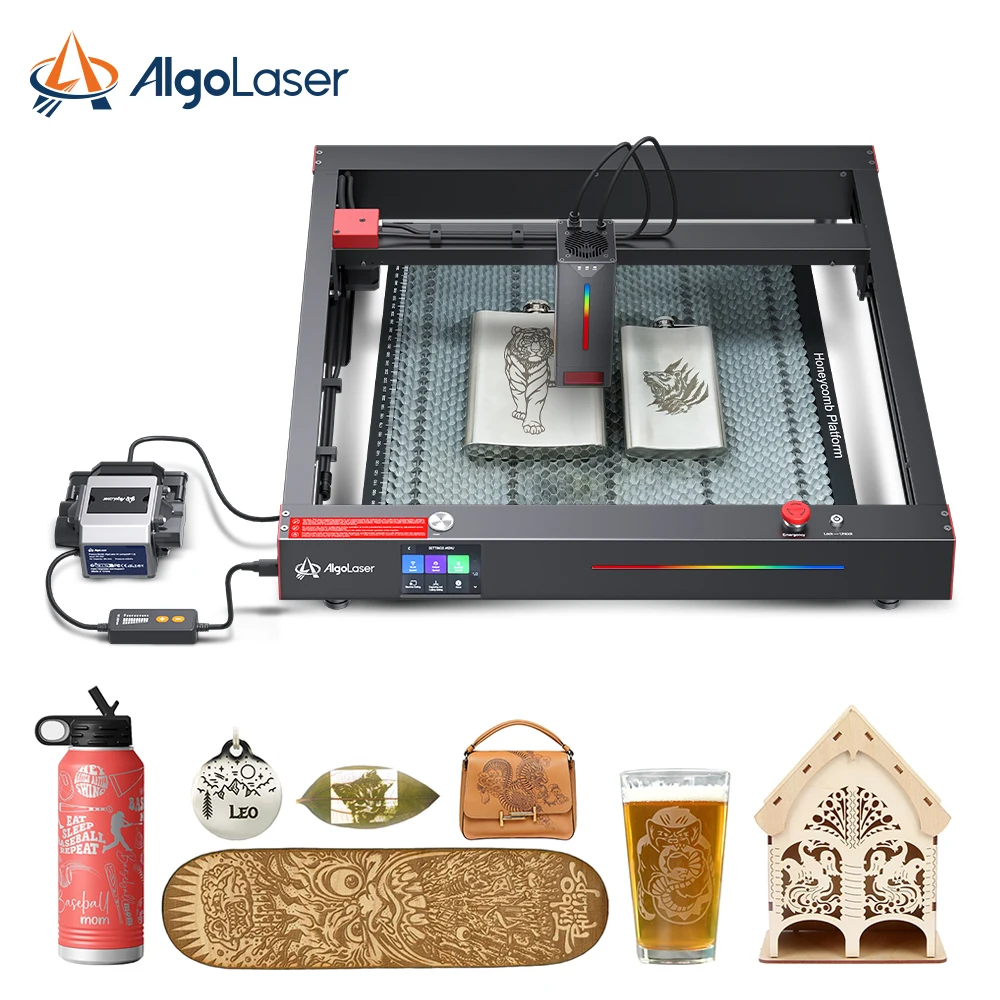 

Algolaser Factory Wood Bamboo Plastic CNC Laser Engraving Machine, Diy Carving 40W Diode Laser Cutter