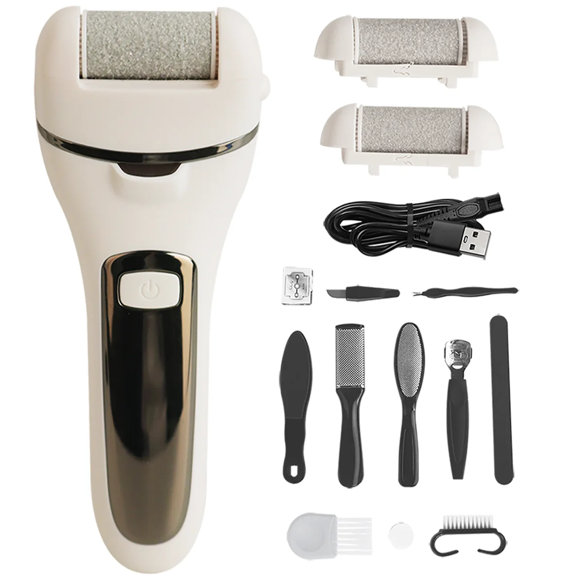 

KIKIDO Rechargeable Electric Foot File For Heels Grinding Pedicure Tools Professional Foot Care Dead Hard Skin Callus Remover