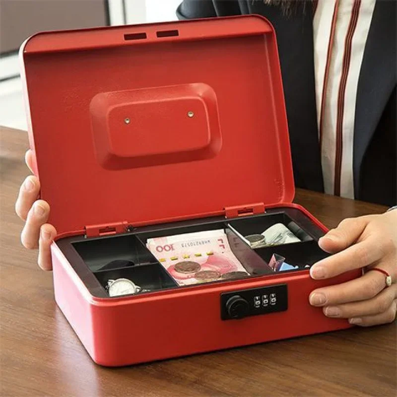 

Portable Small Box with Double-Layer Combination Lock - Secure Cash Register Storage Solution