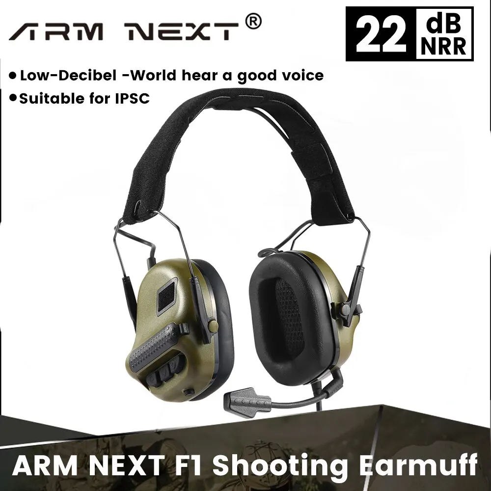 Military Headset Shooting Tactical Noise Reduction Headphones Head Wearing Version Headset Sound Pickup Hunting Communication