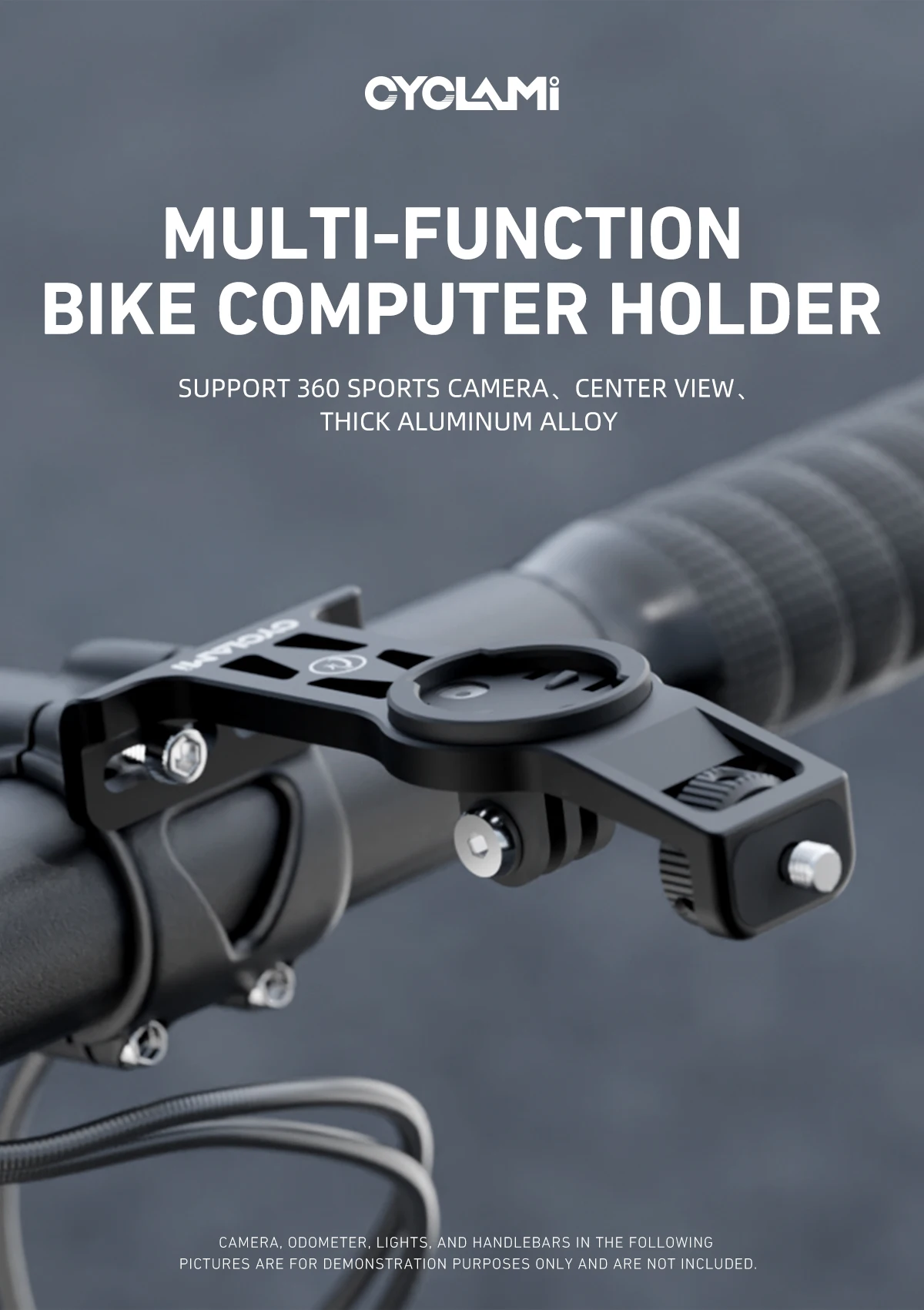 CYCLAMI BiKe Computerhalterung, multifunktionale Lenkerverlängerung, vordere Montage, Kamerahalterung für XOSS IGPSPORT – Detail 1