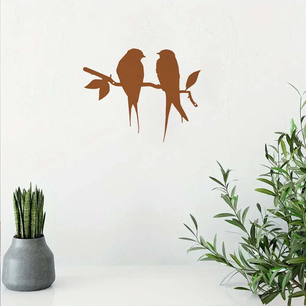 Delightful Bird Branch Metal Wall Art – Pleasing Your Space. Cheerful for Dorms, Restaurants, Bedrooms, and Home