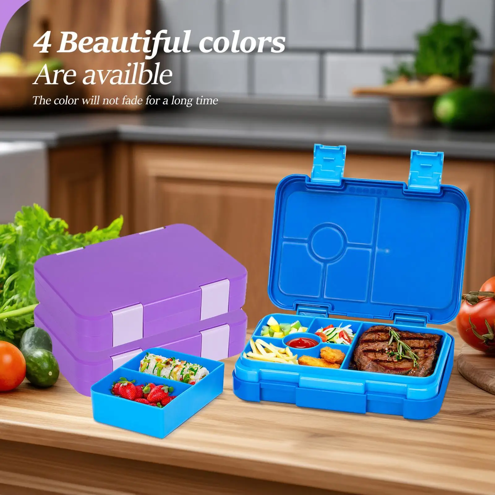 810 мл герметичная коробка для закусок, ланч-бокс, детский контейнер для хранения еды для работы на открытом воздухе, пляжа, путешествий, отдыха, моря, поездок на работу, пешего туризма