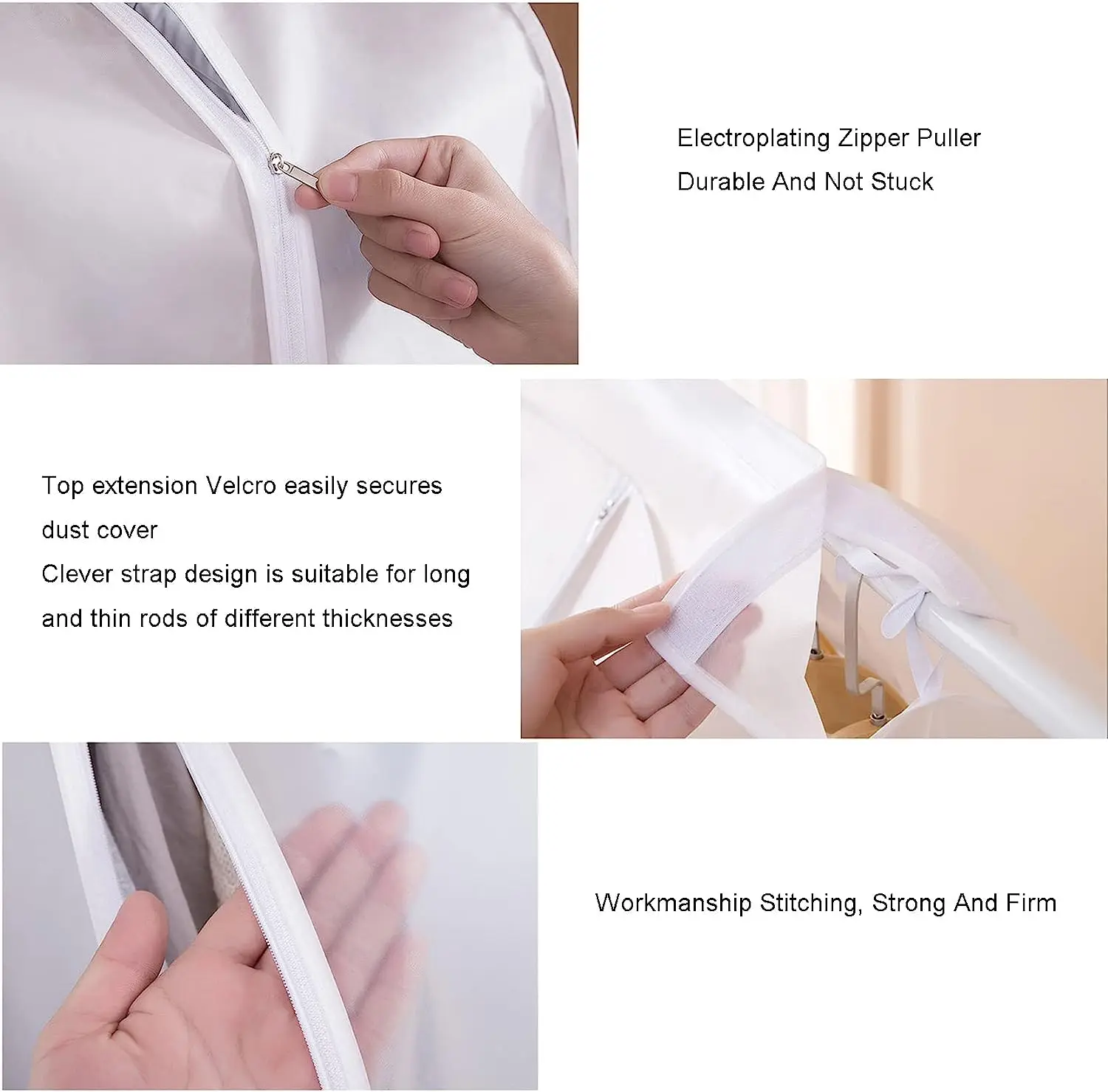 Household Floor Hanger Translucent Dust-proof Cover PEVA Stereo Thicken Dustproof Covers Big Capacity Clothes Dust Storage Cover