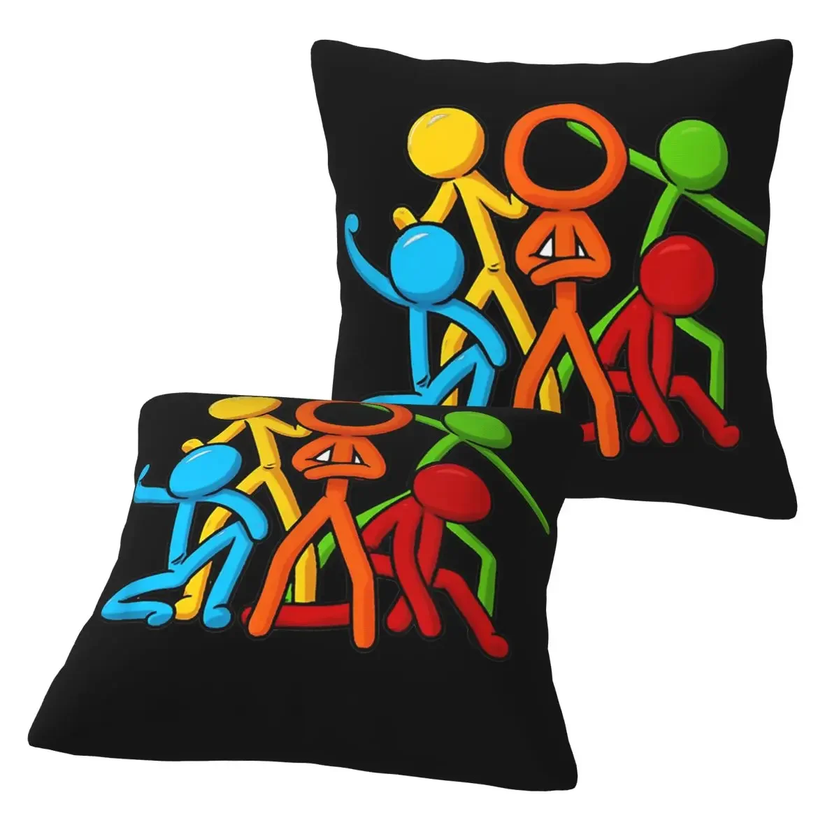 Alan Animation Becker 2 peças de capa de almofada quadrada com zíper, decorativa e confortável, para casa e quarto