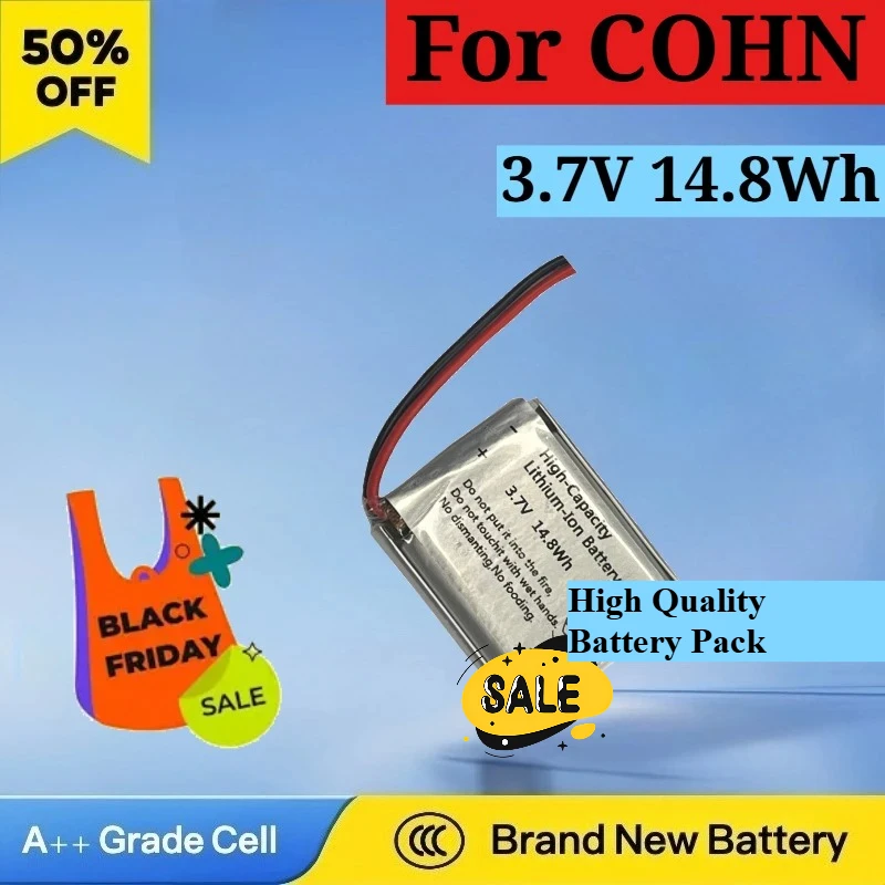 

New 3.7V 14.8Wh Rechargeable Lithium Battery for COHN High Quality High Capacity Lithium-ion Battery Pack Rechargeable Battery