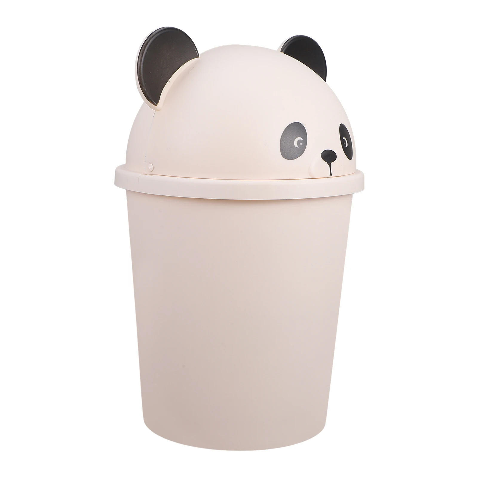 

Panda Trash Can Countertop Trashcan for Cars Waste Basket Bathroom Cans Bedroom Garbage