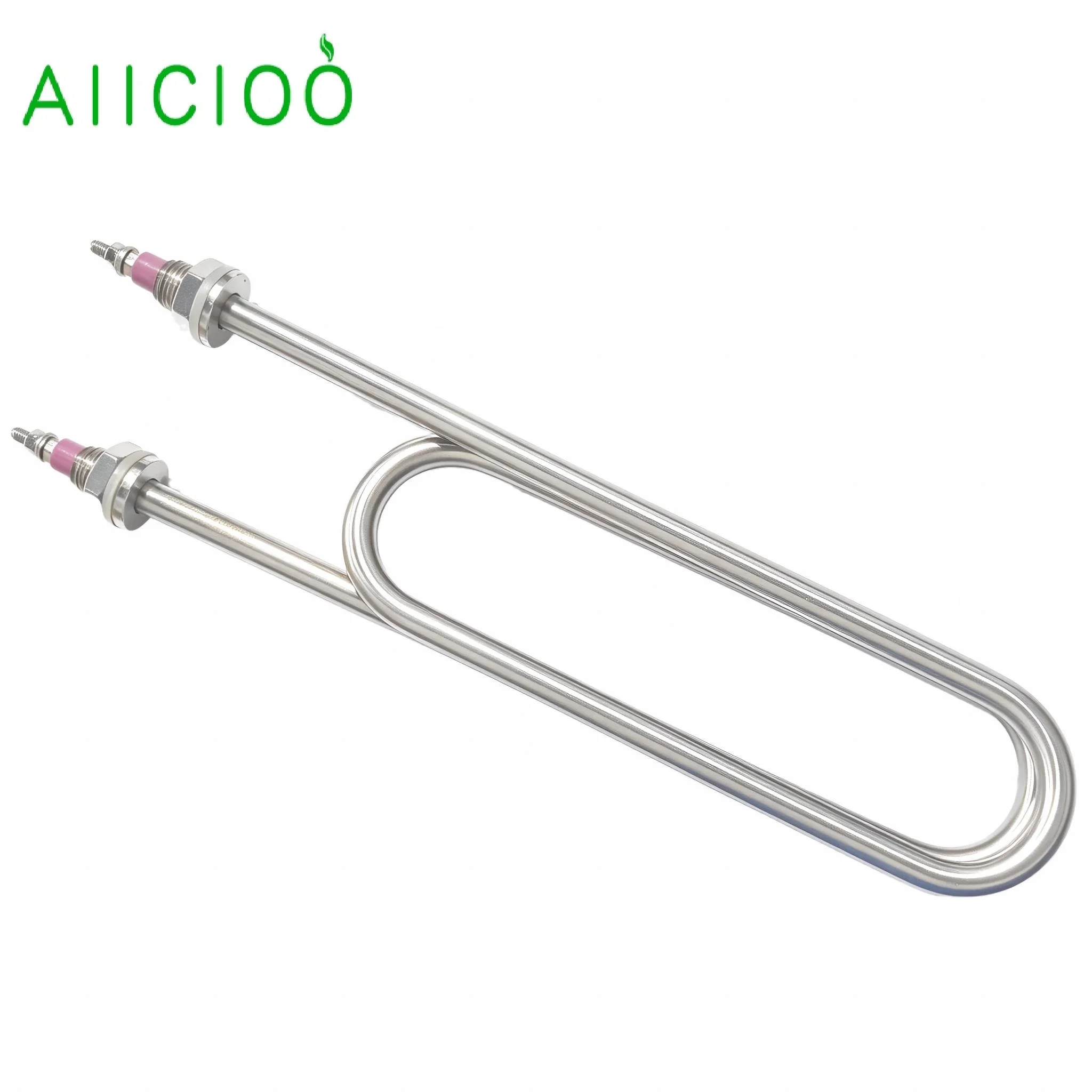 AIICIOO U Type Steam Heating Element SUS304 Electric Water Heater Parts 220V 380V Immersion Heater 2kw 3kw 4kw 5kw 6kw