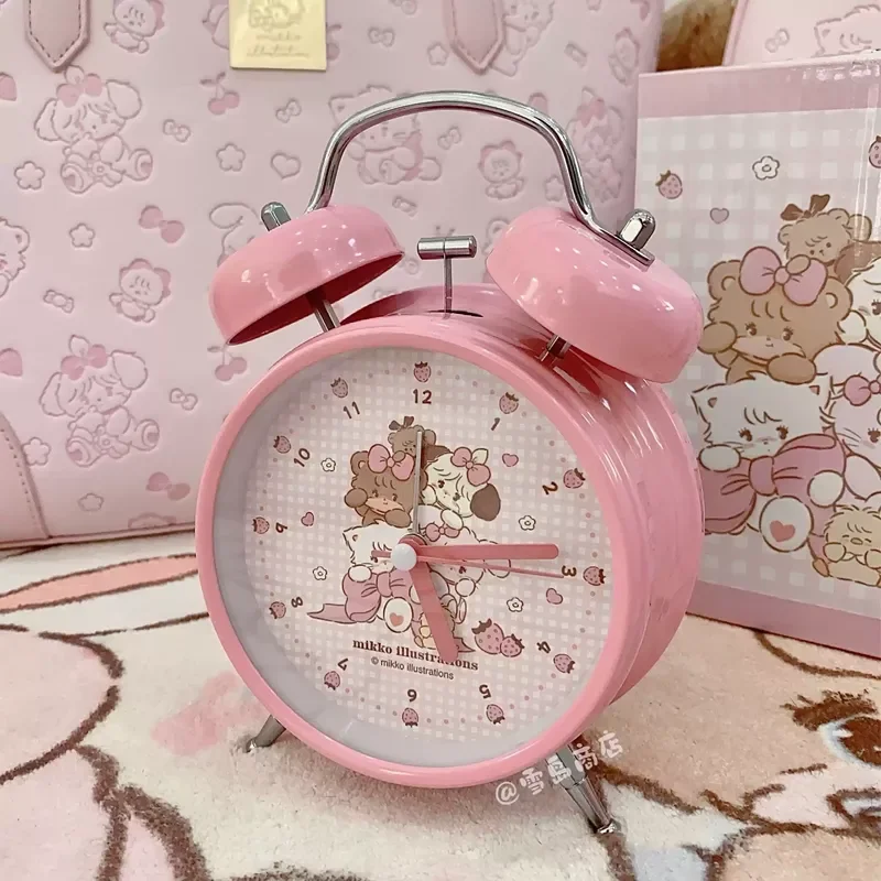 

New Mikko Clock For Student Anime Peripheral Clock For Girls Birthday Gift Cute Cartoon Mikko Alarm Clock Desktop Ornaments Toys