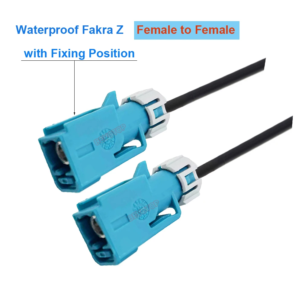 BEVOTOP 1PCS Neue Ankunft Wasserdichte Fakra Z Weibliches zu Buchse RG174 RF Koaxial Verlängerung Kabel 50 Ohm Coax Zopf jumper 3