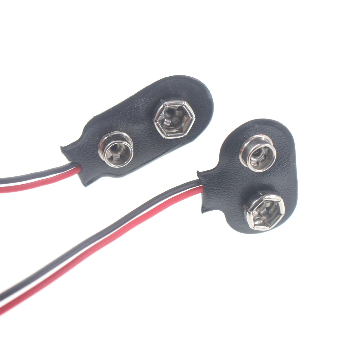 10pcs 9V Battery Button Battery Cap Connector Battery Connector Connector with Leads 10CM 6F22 I-type T-type