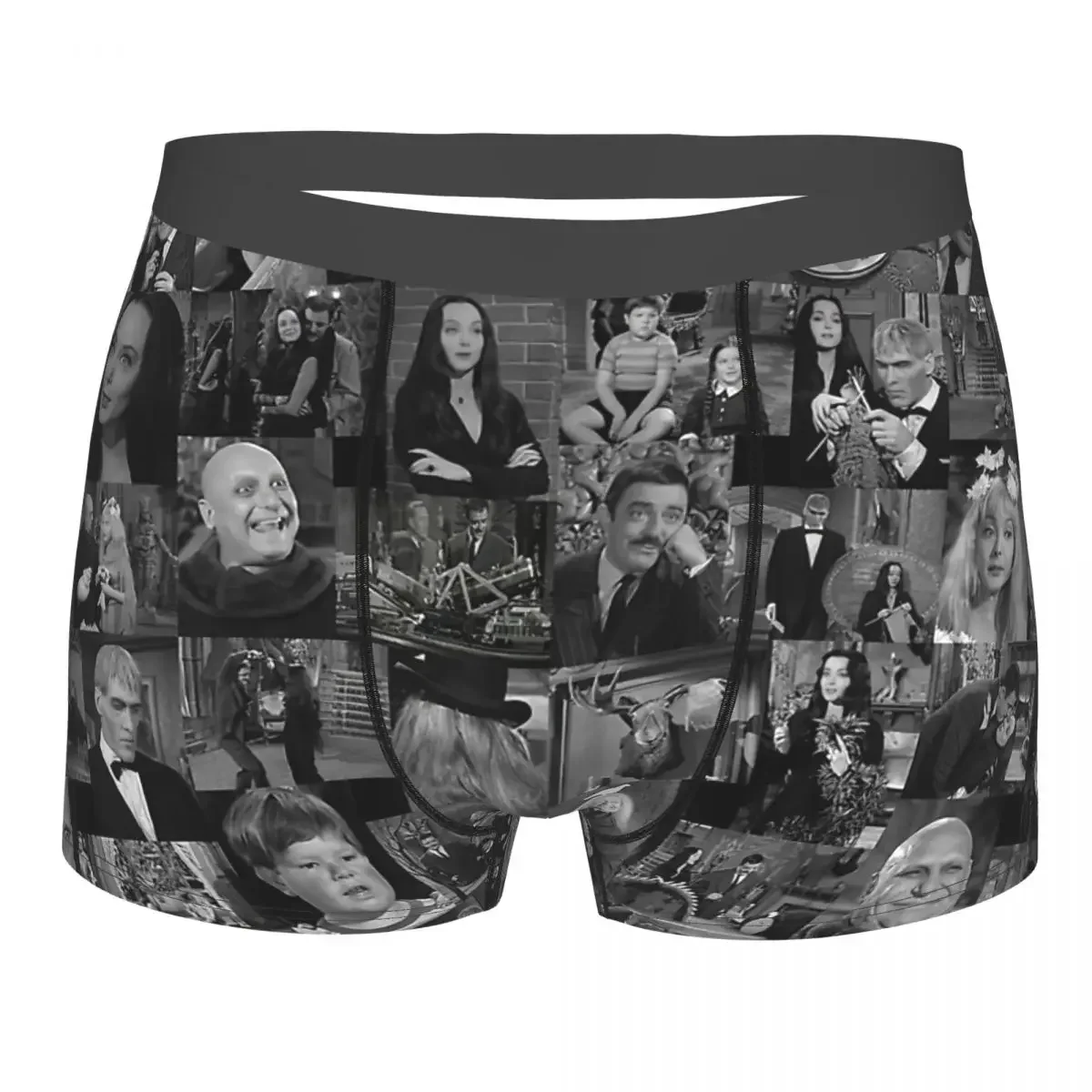 Addams Family Underpants Breathbale Panties Male Underwear Print Shorts Boxer Briefs