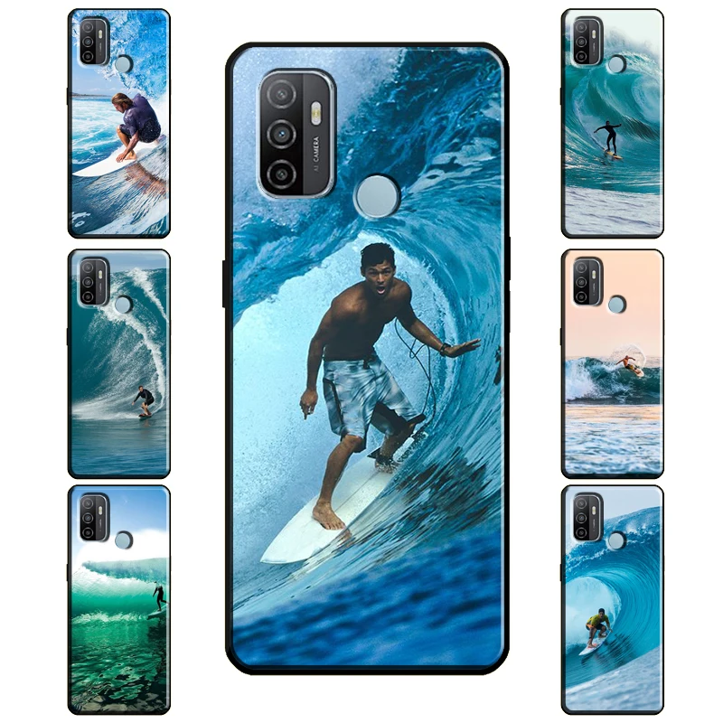 Extreme Sports Surfing Case For OPPO Find X3 Pro F5 F7 A52 A72 A15 A83 A91 A3S A5S A5 A9 A31 A53 2020 Back Cover