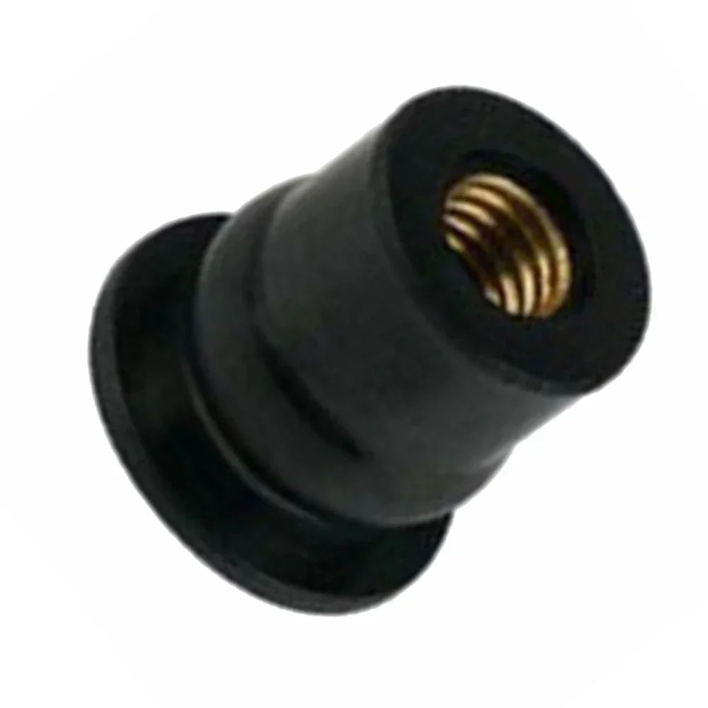 New Arrival Wysokiej jakości 10 SZTUK / ZESTAW Uniwersalne nakrętki gumowe M6 Nakrętki neoprenowe Mocowanie panelu amortyzatora 6 mm M6 Wypukłe