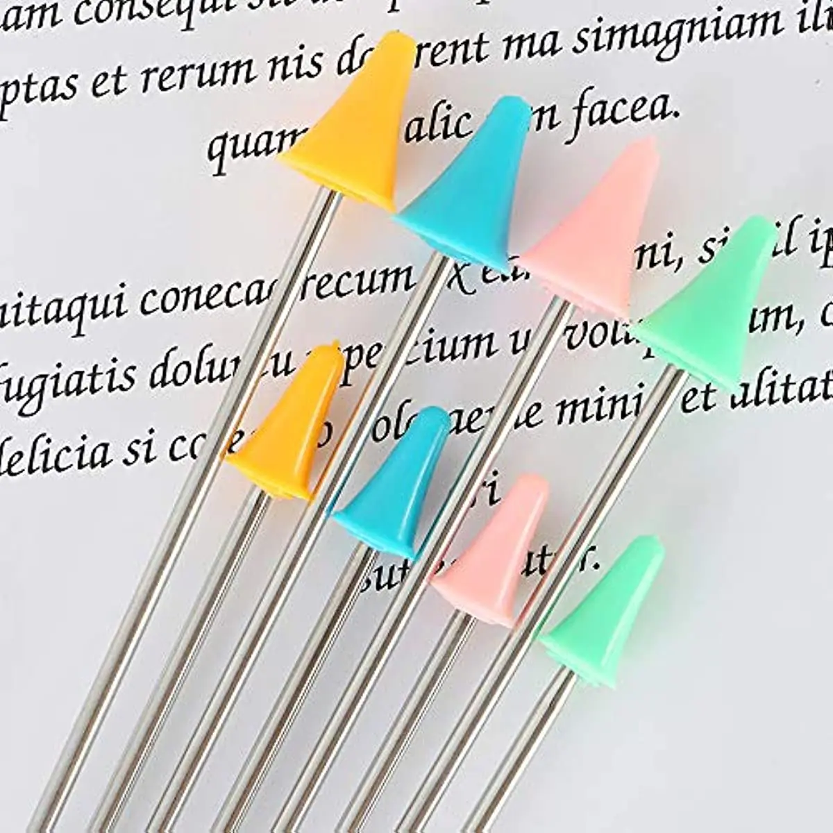 20Pcs Knit Knitting Needles Point Protectors 2 Sizes Needle Tip Stoppers for Knitting Craft,Quilting, DIY Art and Sewing marker