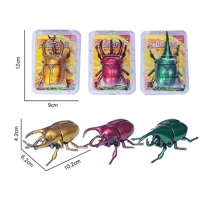Hot-Selling Wind-Up Beetle Toy, Realistic Movable Insect Model, Prank and Educational Toy for Children Aged 3 and Above, Suitable for Birthdays, Travel Souvenirs, Graduations, Parties, Christmas, Valentine's Day, Spring Festival, Father's Day, Mother's Day, Teacher's Day, New Year's Day, Qixi Festival, Halloween, Easter, National Day, Children's Day, Suitable as a Toy Gift for Boys and Girls