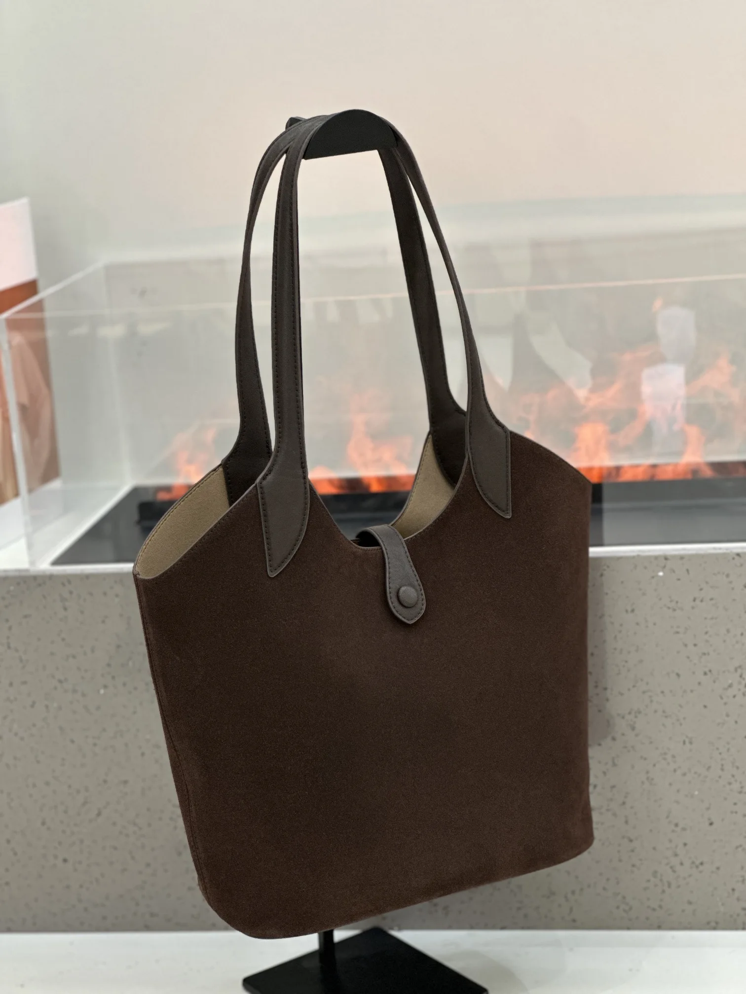 ميندي حمل حقيبة حقائب من جلد الغزال حقيبة يد نسائية كبيرة العلامة التجارية الأصلية حقيبة نسائية حقيبة كتف حقيبة يد السيدات جودة عالية 2025 مصمم #2