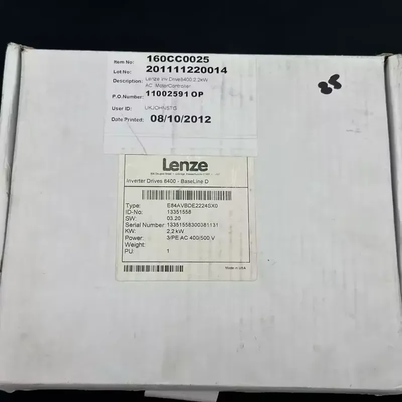 Lenze driver E84AVBDE2224SX0 Motec inverter E84ABBNE3034VNO E84ABBNE4534VN0 E84AVBDE1524SX0 E84AVBDE2512SX0 E84AVBDE3714SX0