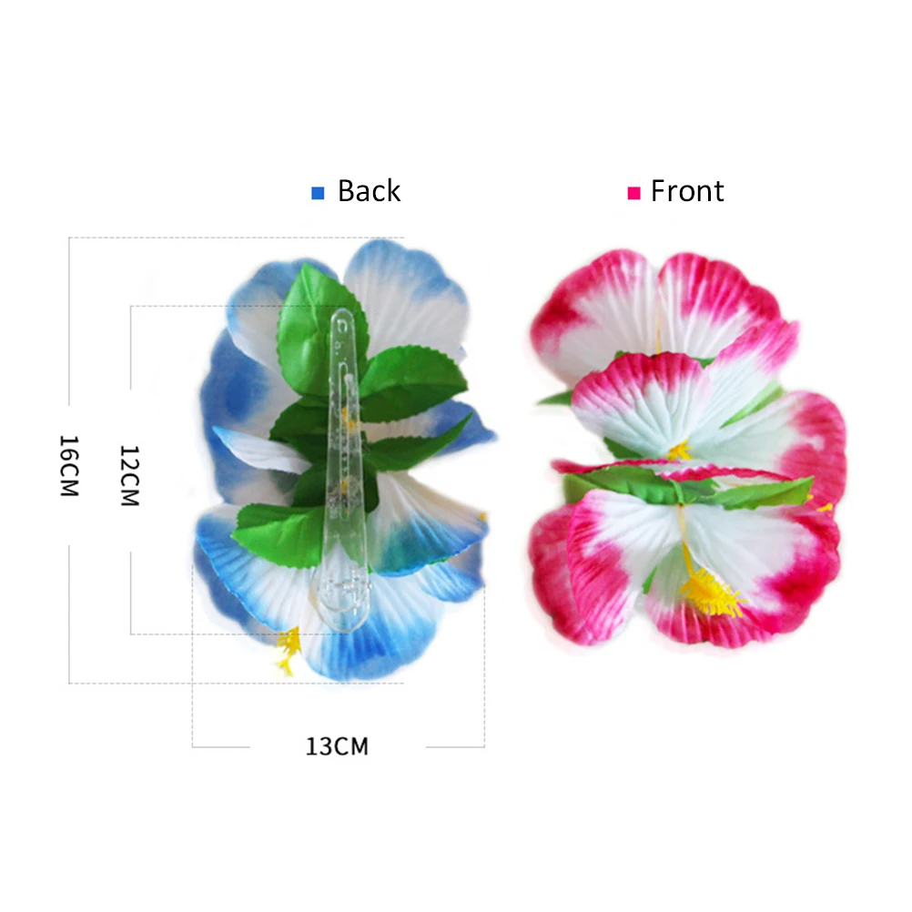 

24 Pcs Flower Hair Clip Hibiscus Headdress for Girls Bridal Wedding Beach Party Daily Decoration Sweet Young Design