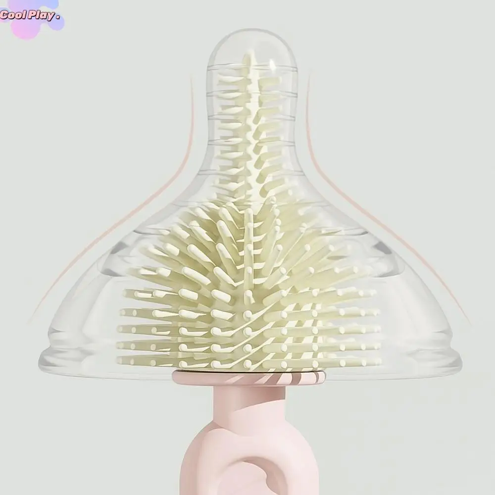 

6pcs/set Multi-functional Milk Bottle Cleaning Brush Set Anti-lost Eyedropper Brush Pacifier Straw Scrubber Drain Bracket