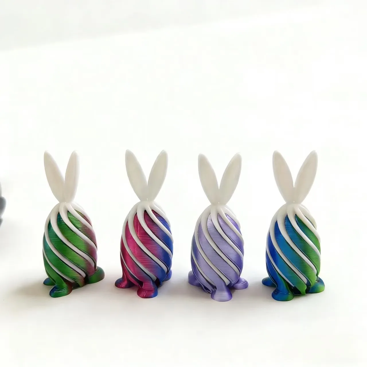 Rotating Bunny Easter Eggs | Random colors, office desk finger toys and ornaments, Easter gifts