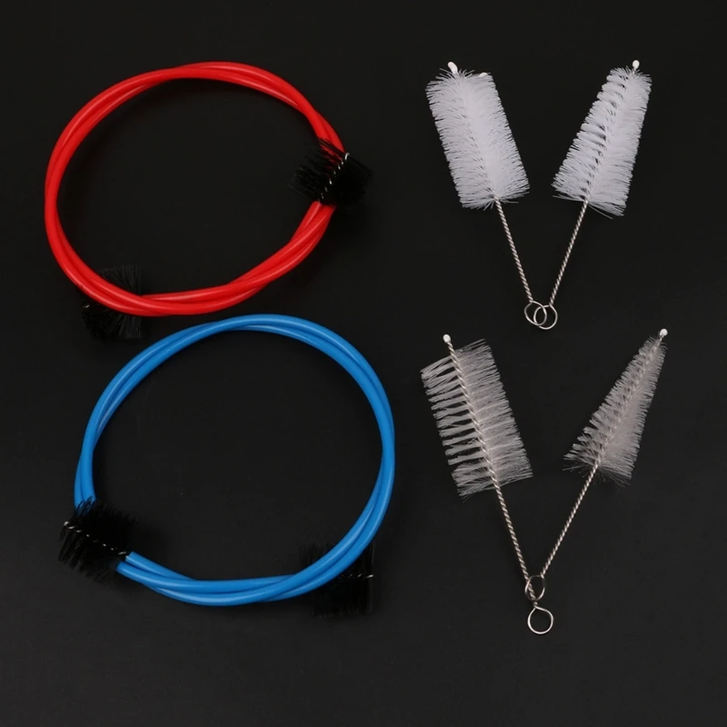 Trompet Temizleme Aracı Kiti Yılan Fırça Profesyonel Enstrüman Toz Giderme Kiti Seti için Temizleme Çubuğu ile Esnek Fırça
