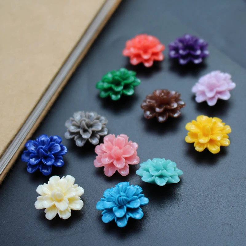 Artificial Coral Flower Loose Beads Charms Women\'s Jewelry Fashion Making DIY Bracelet Necklace Earrings Accessories Mix Pulsera