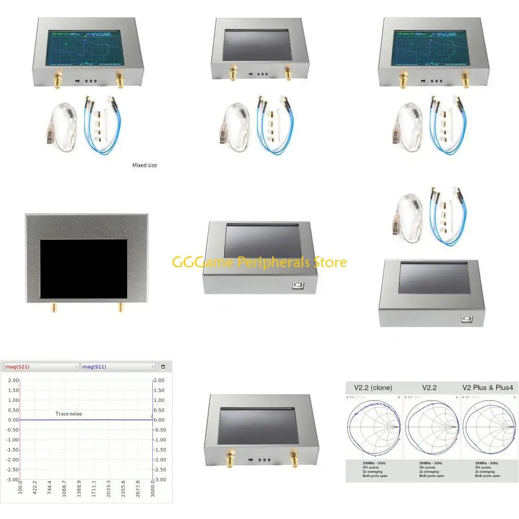 

U55B NanoVNAV2 50KHz-4GHz Vector Networks Analyzers Antenna Analyzers 3200mAh Battery