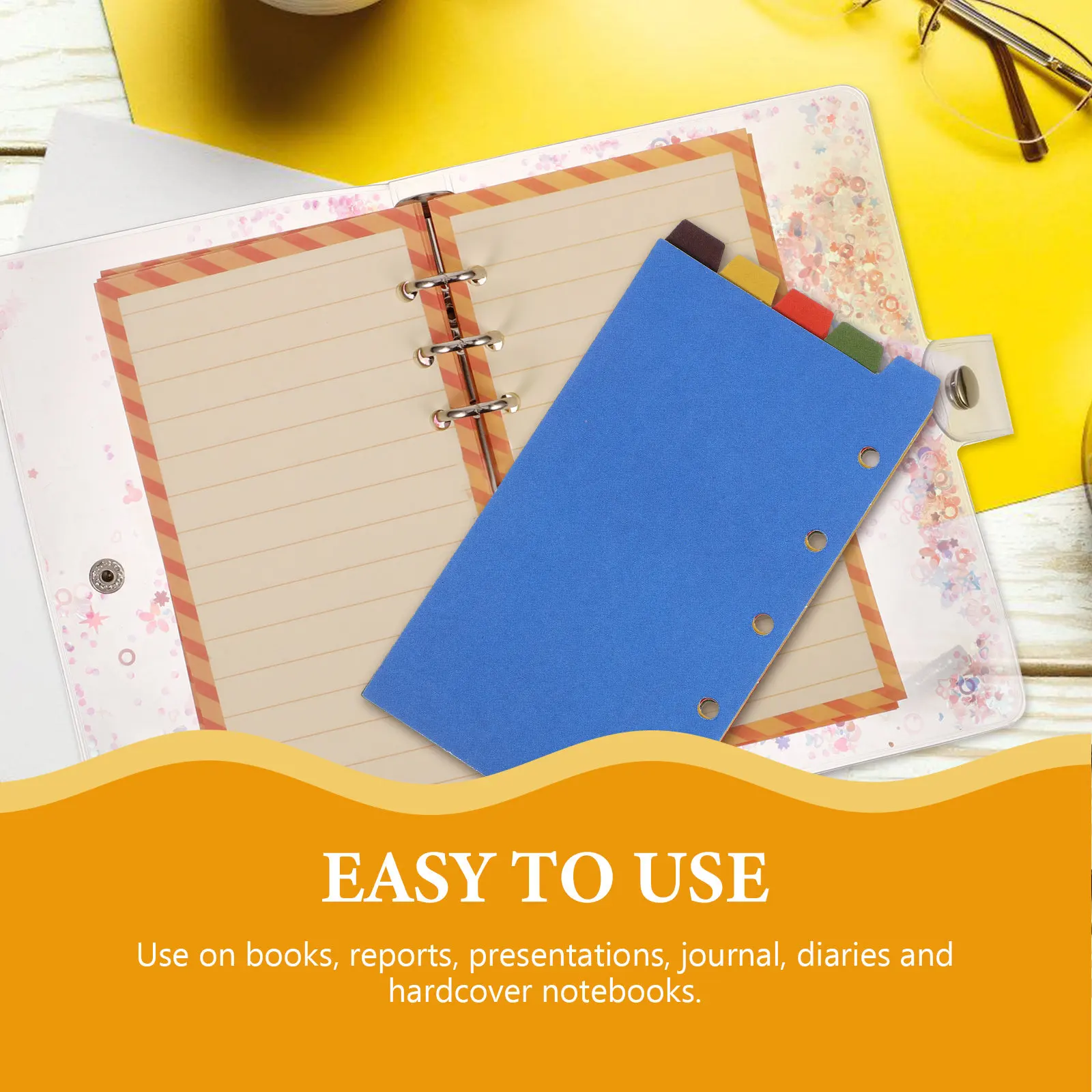 

2Sets Notebook Index Dividers Binder Dividers for Loose Reports Presentations Journals Diaries Hardcover Notebooks