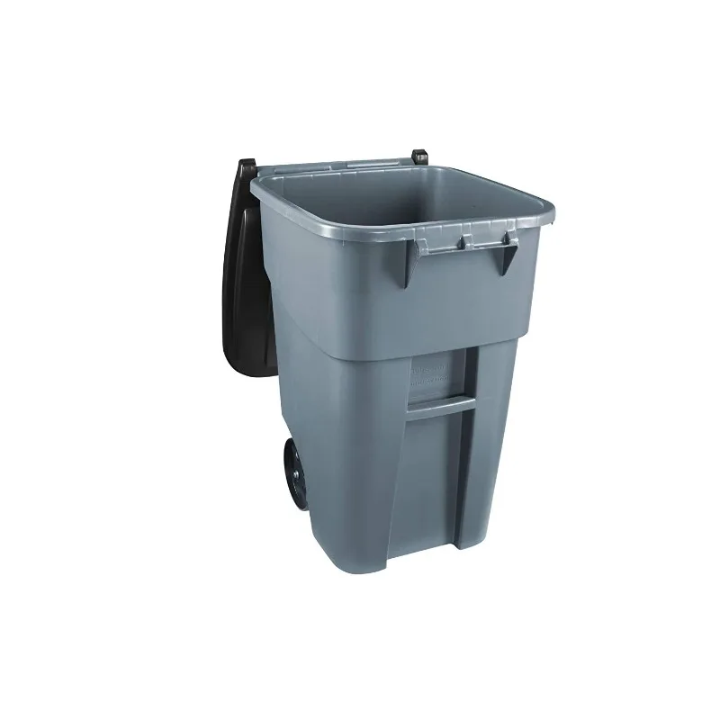 Commercial Products Rollout Trash/Garbage Can Wih Wheels,  and Blue Recycling, for Offices/Back of House/Home