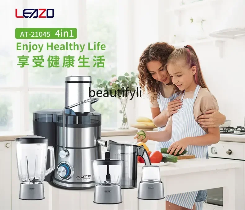 

smt61 Cross-border four-in-one multi-functional stainless steel juicer large diameter 1200W cooking machine original juice machi