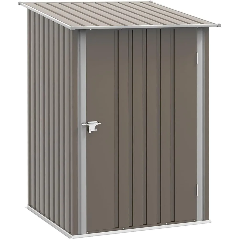 

3.3' X 3.4' Outdoor Storage Shed Galvanic 19 Lawn Patio Caseta Galvanized Metal Utility Garden Tool House Bike Garage Hot Tub