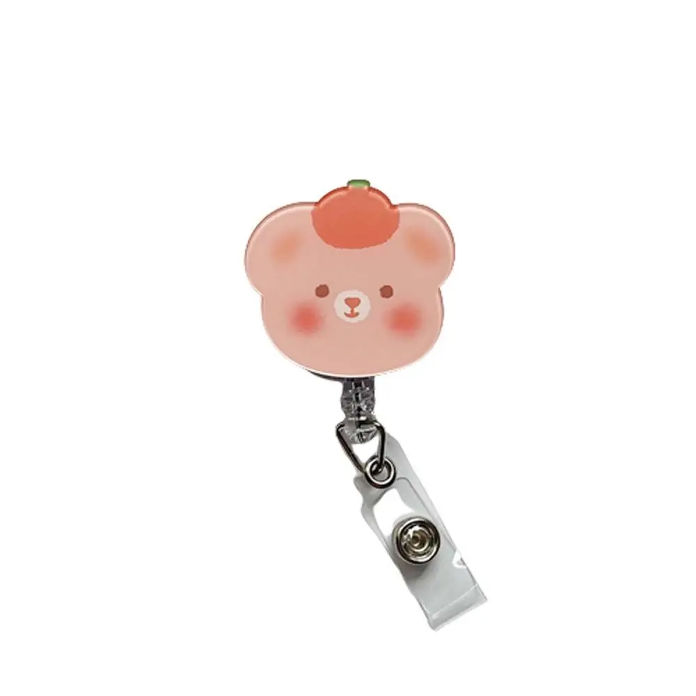 Supplies Reel Clip 360 Rotating School Supplies Stationery Badge Holder Name Card Holder ID Card Clips Retractable Badge Reel