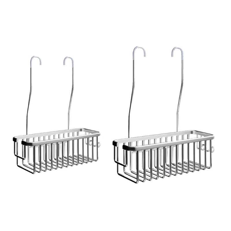 

Space Aluminum Bathroom Shower Head Holder No Drilling Rustproof Shower Basket 45BE