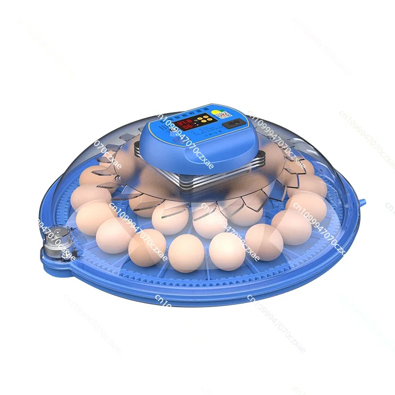 

12/16/26 Eggs Automatic Incubator Flying Type Saucer Incubator Auto Egg Turning Smart Temperature Control Waterbed Replenishme