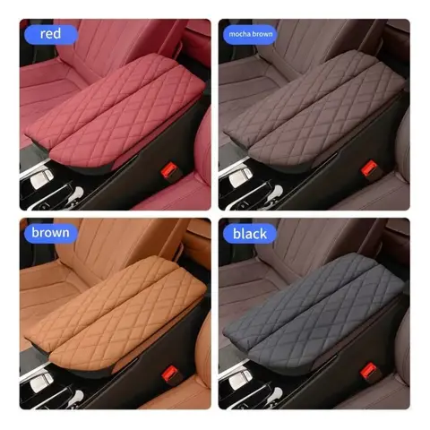 BMW 5 시리즈 F10 F18 G30 G38 6GT 용 팔걸이 박스 커버 쿠션, PU 가죽 센터 콘솔 팔걸이 보호대 패드, 자동차 액세서리