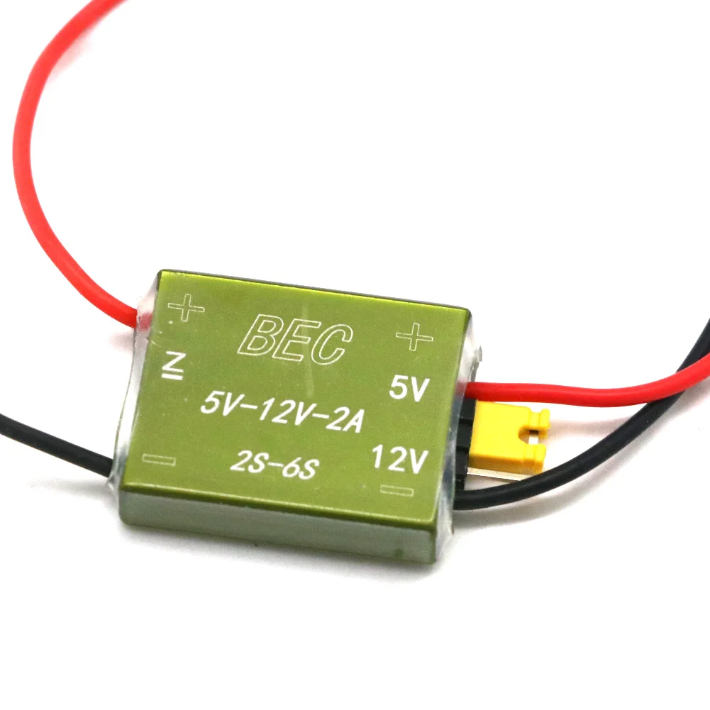5v/12v 2s 3a 6s rc ubec 5v 3a mais baixo ruído rf bec completo blindagem anti bloqueio regulador de comutação para acessórios de avião fpv