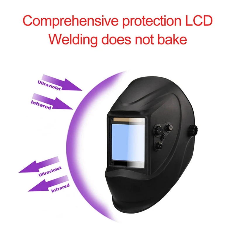 4 Sensor Welding Helmet Auto Protective Lens Helmets Auto Darkening Adjustable Range Electric Welder Mask