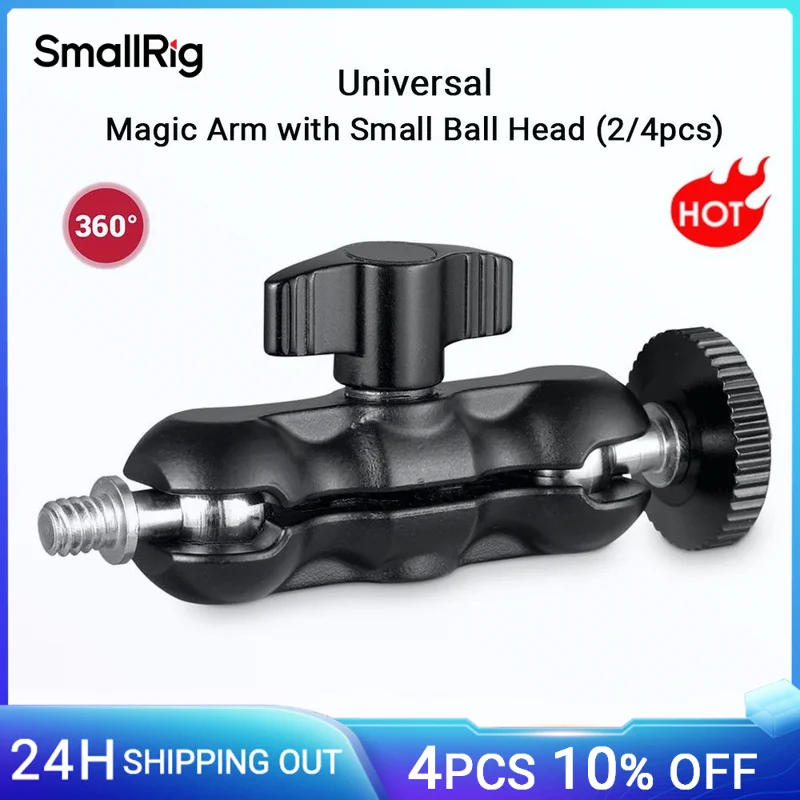 

SmallRig Universal Magic Arm with Small Ball Head Monitor Rotation Magic Arm For Sony A7S3 Canon Camera Attach on Camera Cage