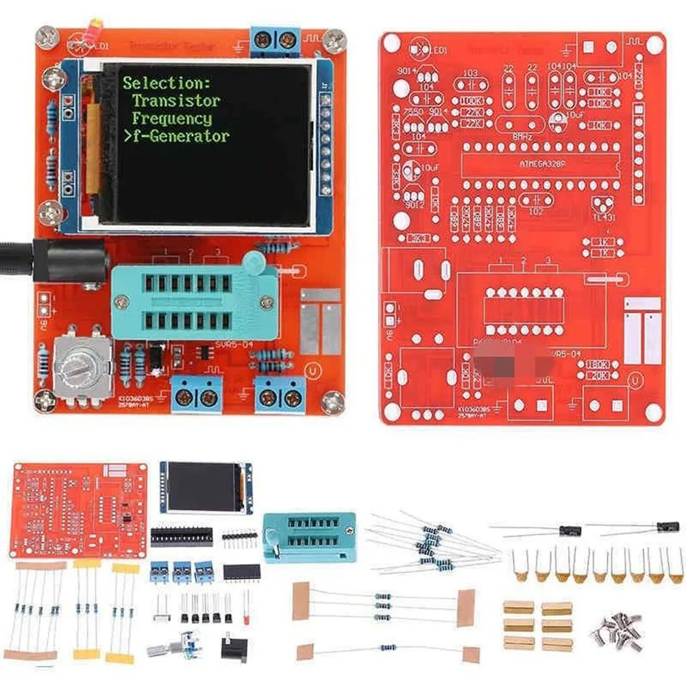 A04G-GM328 LCD Transistor Tester DIY Kit Diode Triode Capacitance LCR ESR Meter Module