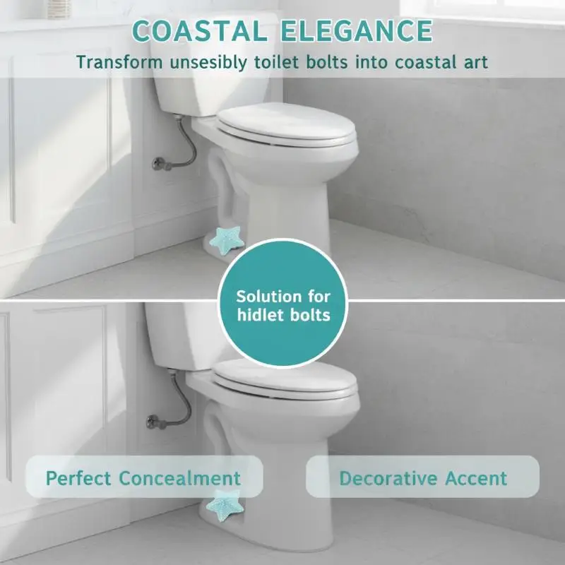 Toilet Bowl Deodorizer Blue Starfish Shaped Long Lasting Ocean Fresh Scent Easy Installation for Household Bathroom Use