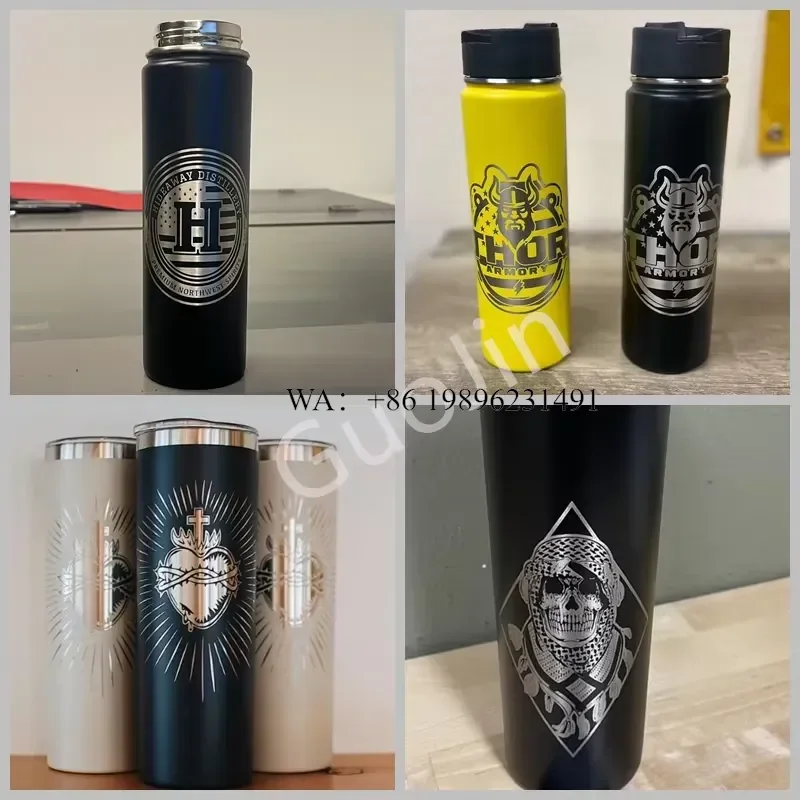 Wmwmnu 2D 50W Auto-focus Fiber Marking Engraver for Bottles Tumblers With Roller view 5