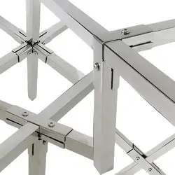 20x20mm Square pipe fitting joint Pipe Connector Buckle Elbow Pipe Fixed Buckle Square Steel Square Stainless steel 201