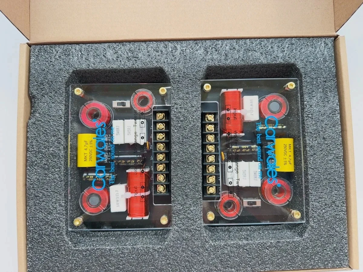 Car Audio Sound System 3-Way Crossover Tweeter Midrange SubWoofer Car Three-way Signal Combination Distributor Divider