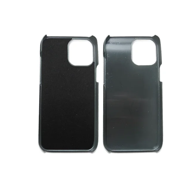 Carbon fiber forged pattern flannelette inside and outside groove PC material phone case