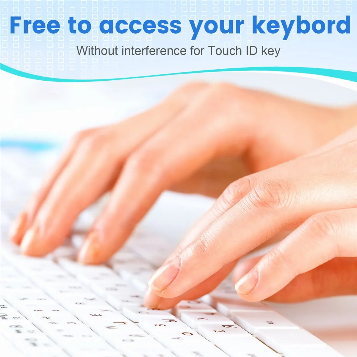A10I Silicone Thin Keyboard Skin Cover Protector With Numeric Keypad For Transparent