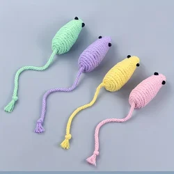 Cat Toys Mouse Shape Cat Chew Toy Interactive Kitten Toy Cotton Rope Hanging Design Cat Supplies  gatos игрушка для кошек