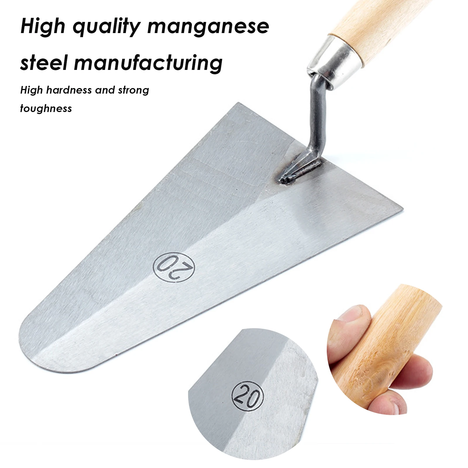 

Cement Float Margin Trowel Bucket Stainless Steel Concrete Finishing Trowel Spatula Wall Plastering Hand Tool